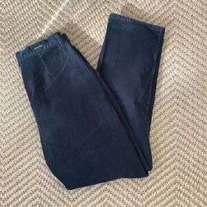 Woolrich - Classic Highrise Corduroy Wide Legged Pants - Black - 10